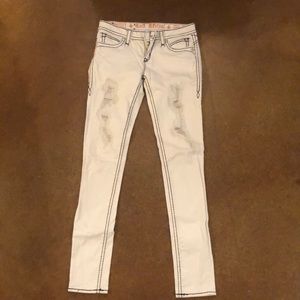 Johanna Skinny White Rock Revival Jeans